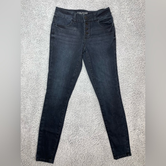 Maurices Jeans Womens Extra Small High Rise Skinny Dark Wash Jegging Stretch - Picture 1 of 5